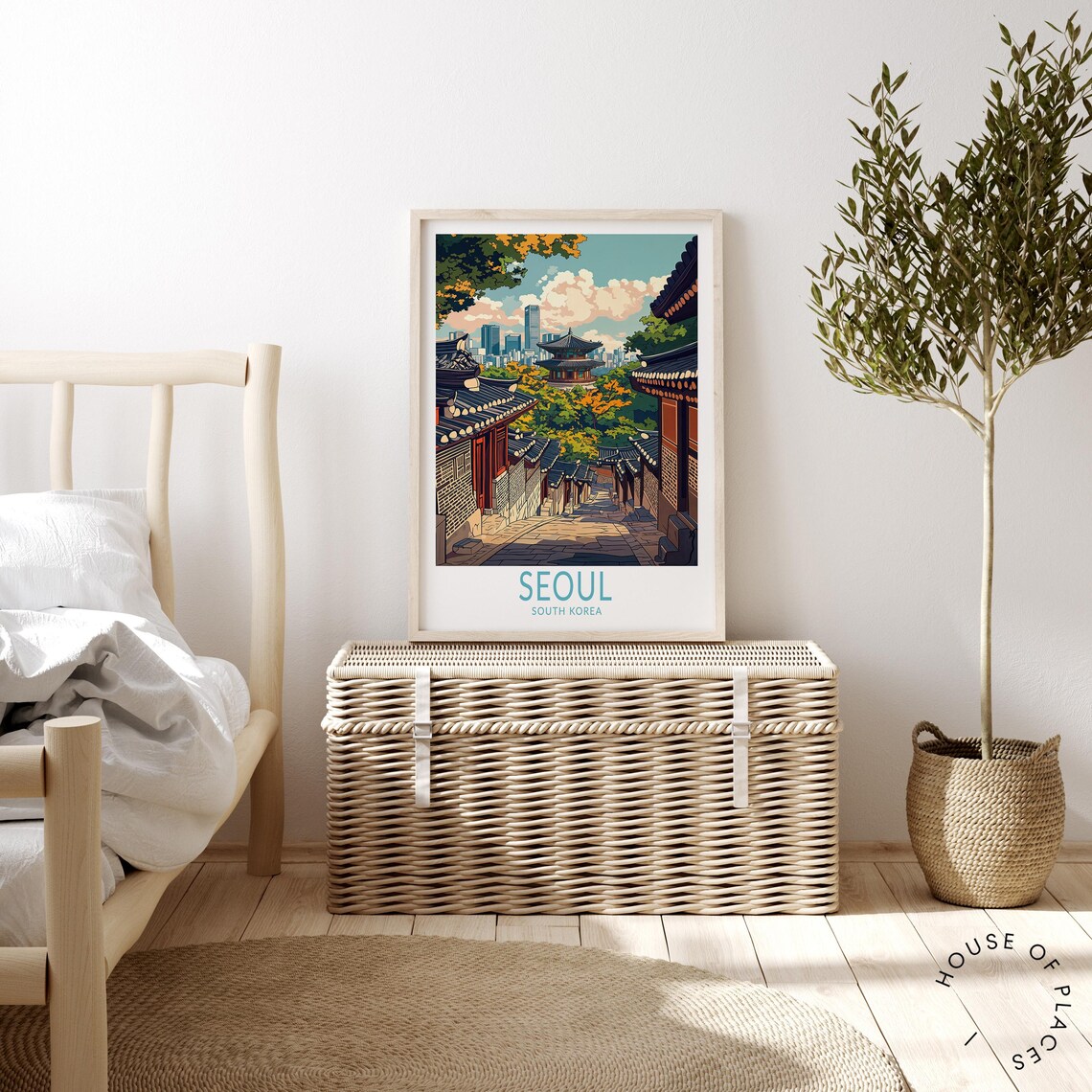 Seoul South Korea Travel Poster, City Wall Art - Image 4