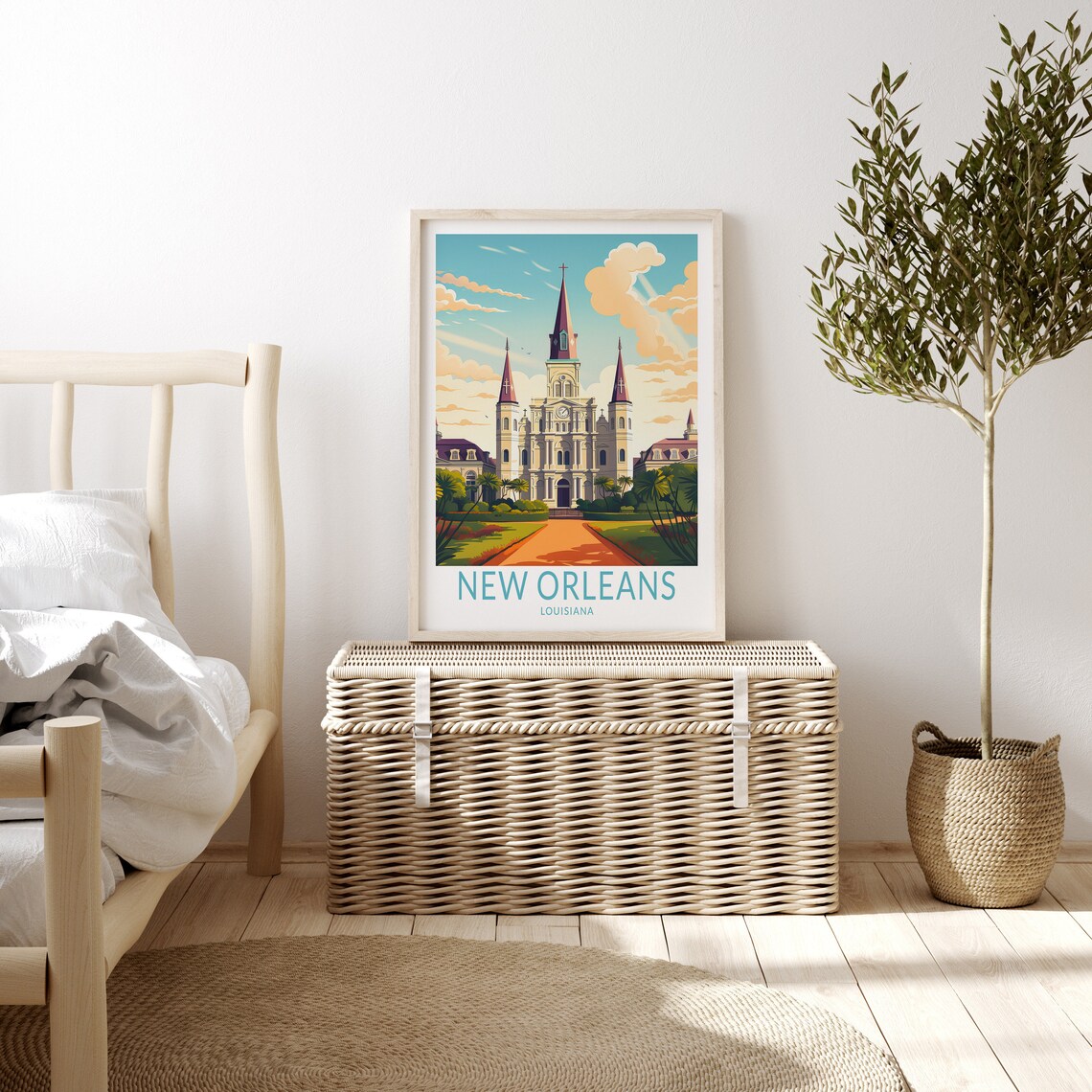 New Orleans Travel Poster, Louisiana Travel Print - Image 3