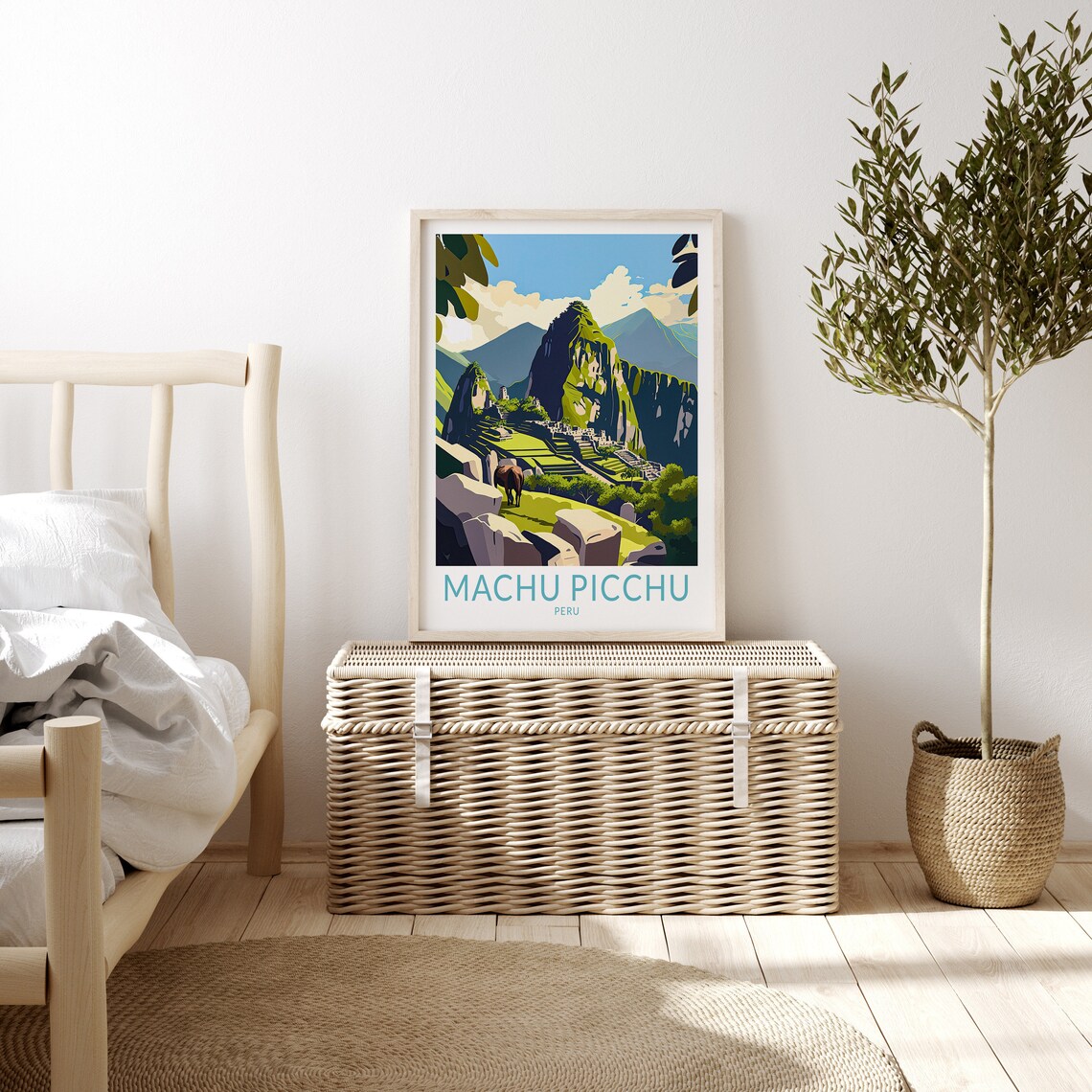 Machu Picchu Peru Travel Poster, Andes Mountains - Image 3
