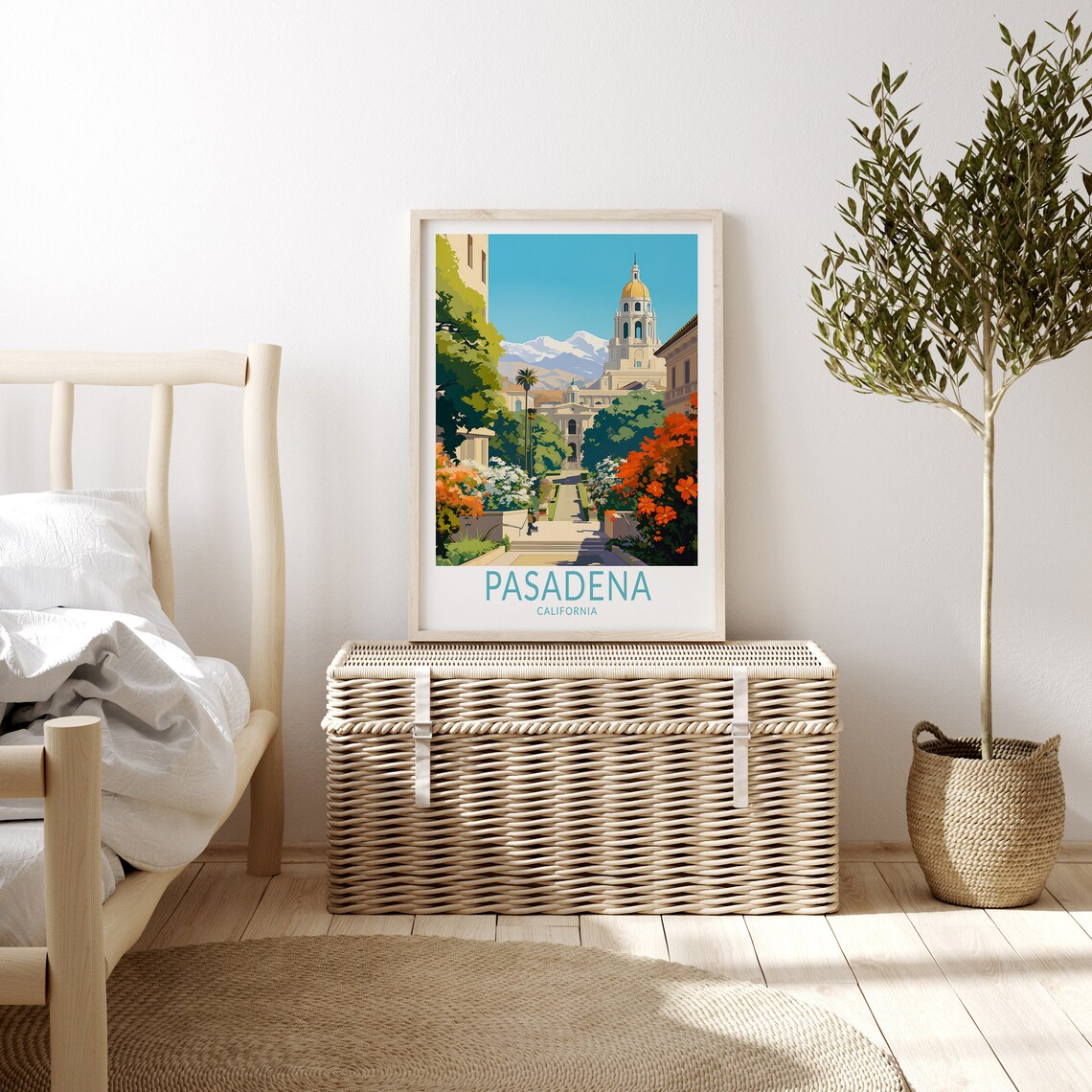 Pasadena Travel Poster, Los Angeles California - Image 3