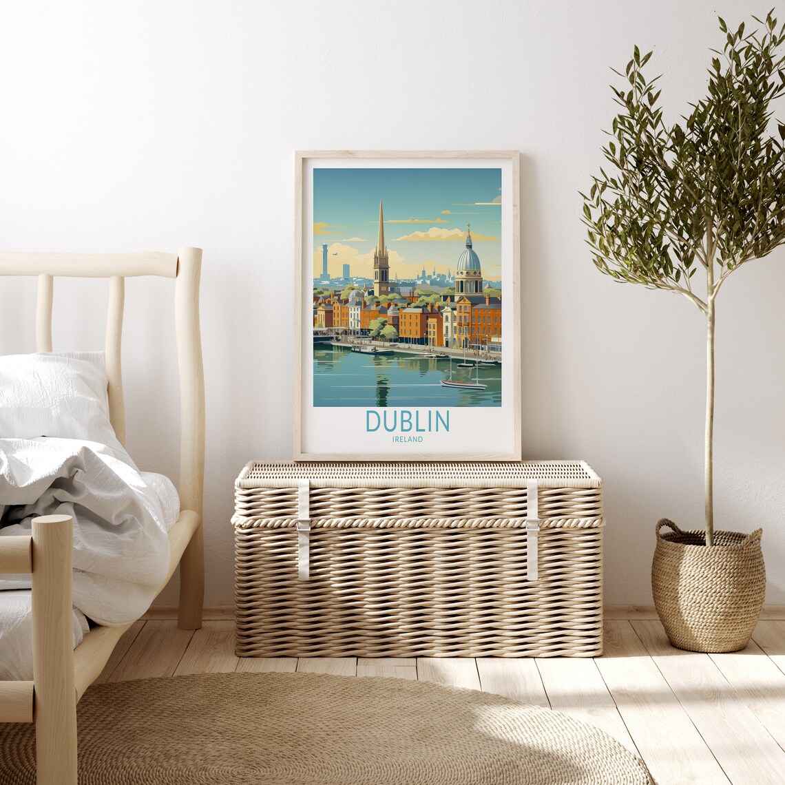 Dublin Ireland Travel Poster Dublin Ireland Poster Print Ireland Custom Travel Print Personalized Travel Poster Birthday Gifts - Image 3