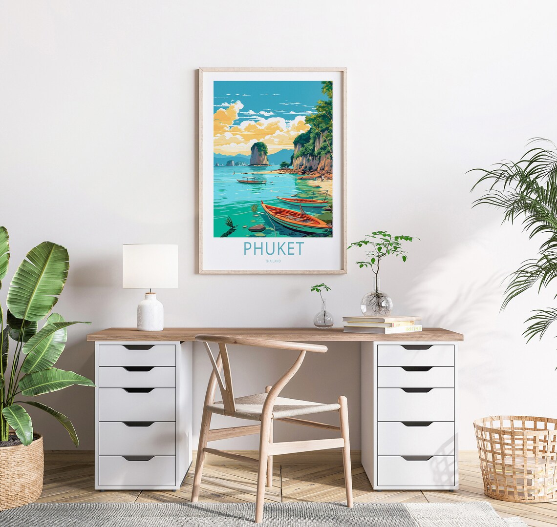 Phuket Travel Poster, Thailand City Wall Art - Image 2
