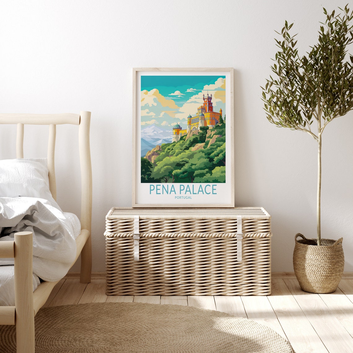 Pena Palace Portugal Travel Poster Wall Art Pena Palace Portugal Poster Portugal Wall Art Portugal Travel Print Travel Gift - Image 3