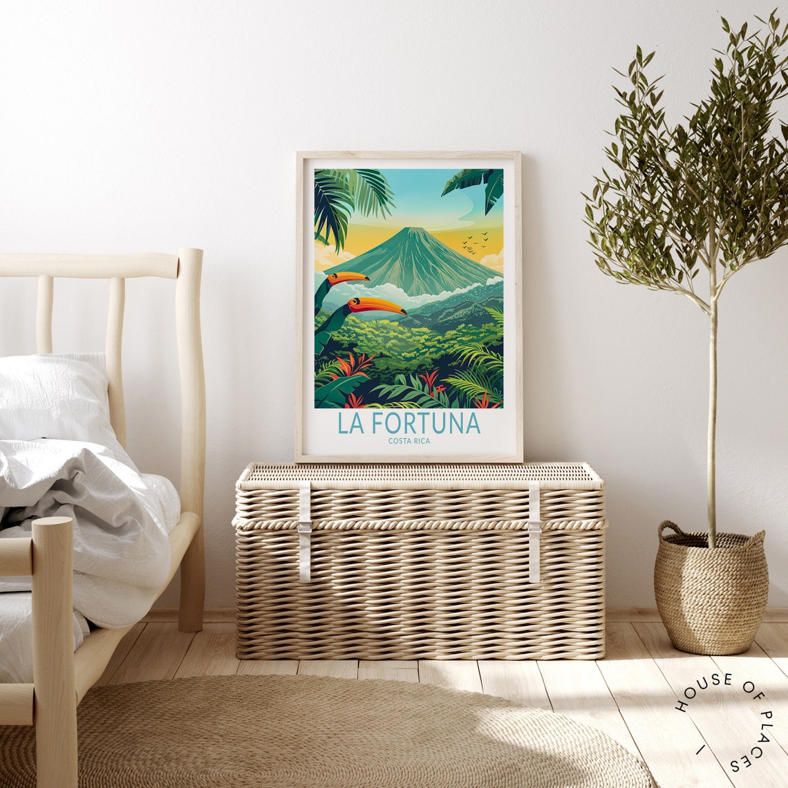 La Fortuna Travel Poster Costa Rica Poster Print La Fortuna Costa Rica Wall Art La Fortuna Travel Gifts Personalised Gifts - Image 4