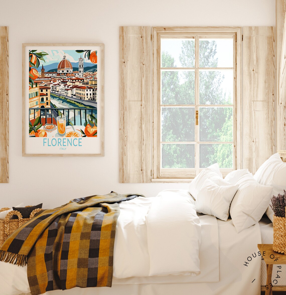 Florence Italy Travel Poster, Wall Decor Print - Image 3