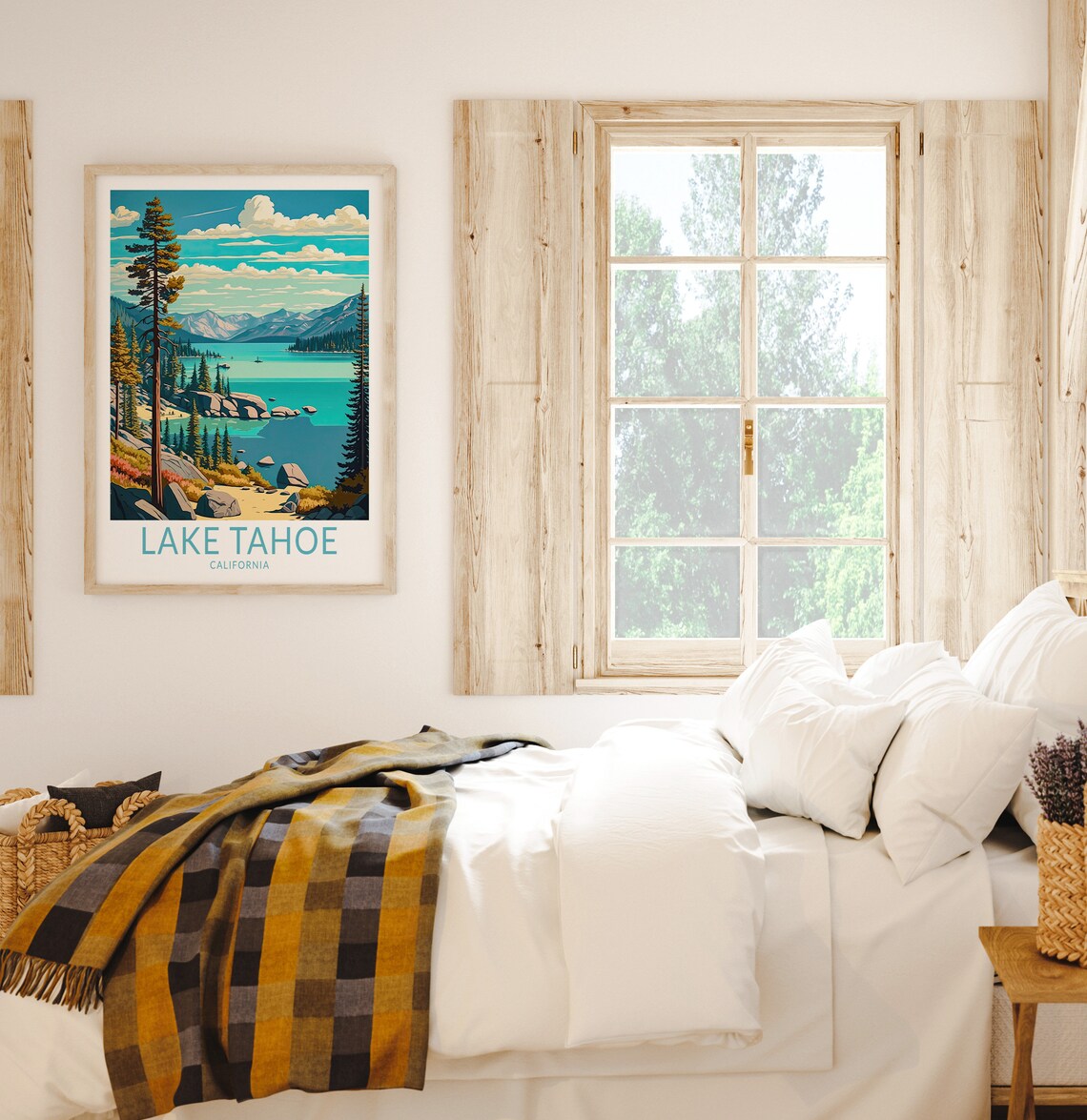 Lake Tahoe National Park Travel Poster, Wall Art - Image 2
