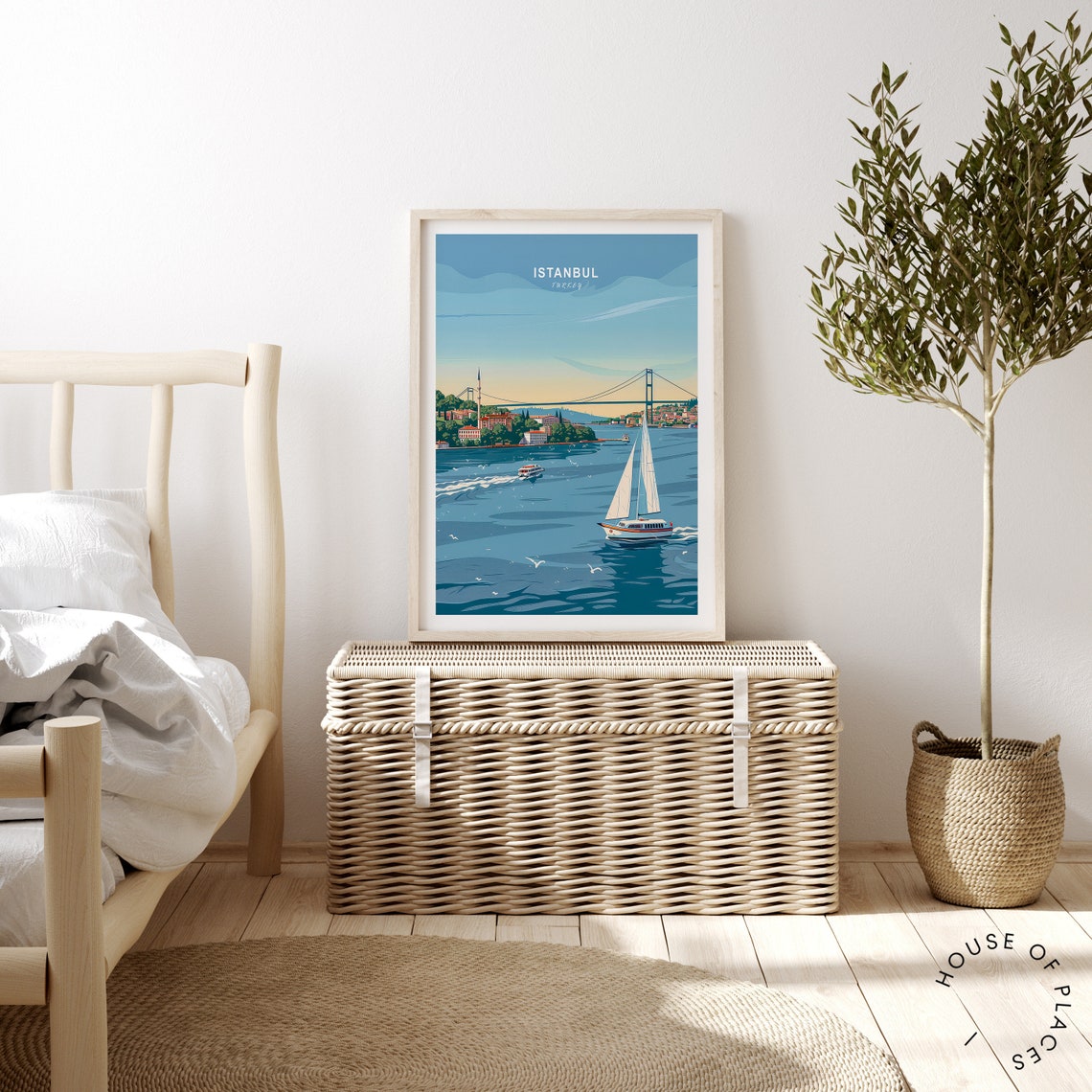 Istanbul Turkey Travel Poster Turkey Travel Wall Art Istanbul City Poster Turkey Travel Gift Historical City Poster - Image 3