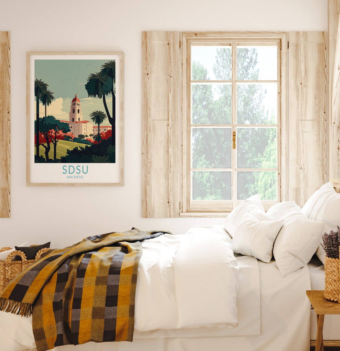 San Diego State University Campus Wall Art Poster - Image 2