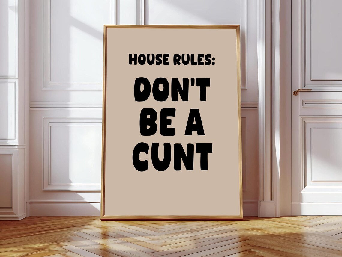 CNT Funny Typography Poster, Snarky Saying