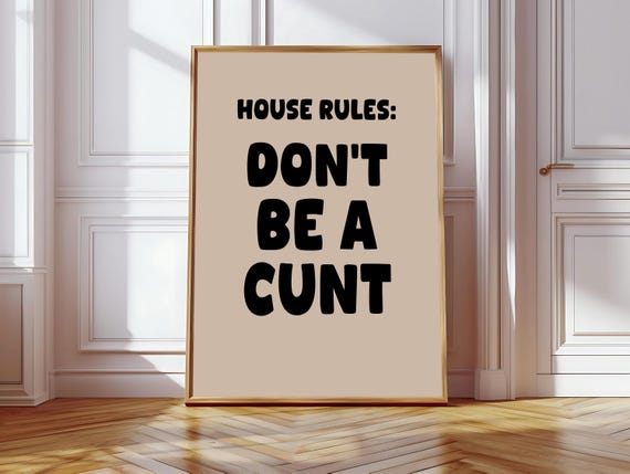 CNT Funny Typography Poster, Snarky Saying