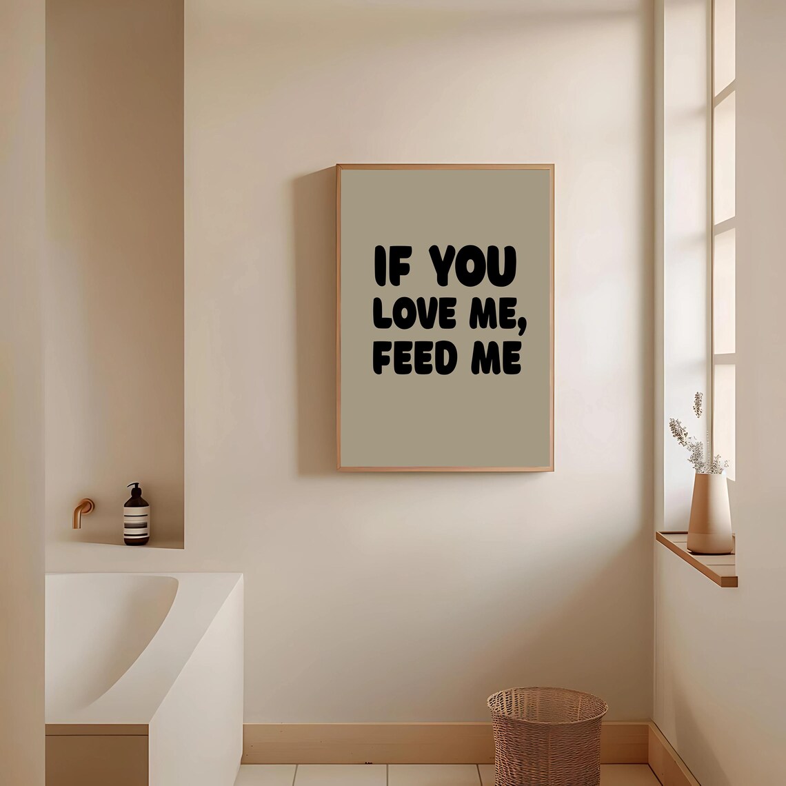 If You Love Me Feed Me, Kitchen Decor Art Print - Image 3