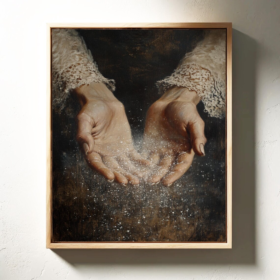 Sparkling Hands Art, Vintage Fantasy Wall Decor - Image 4