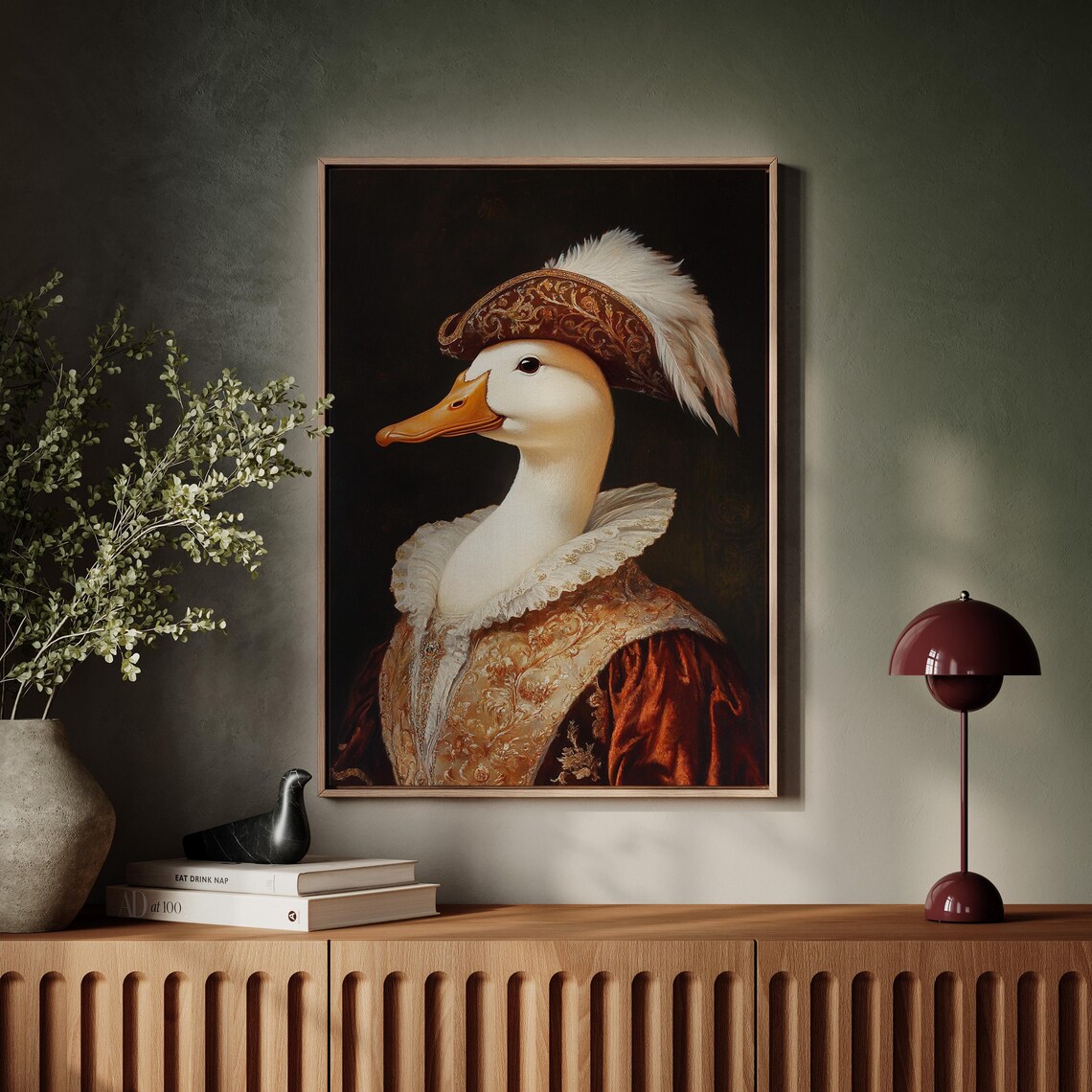 Regal Duck Portrait Aristocratic Vintage Attire Noble Animal Poster - Image 7