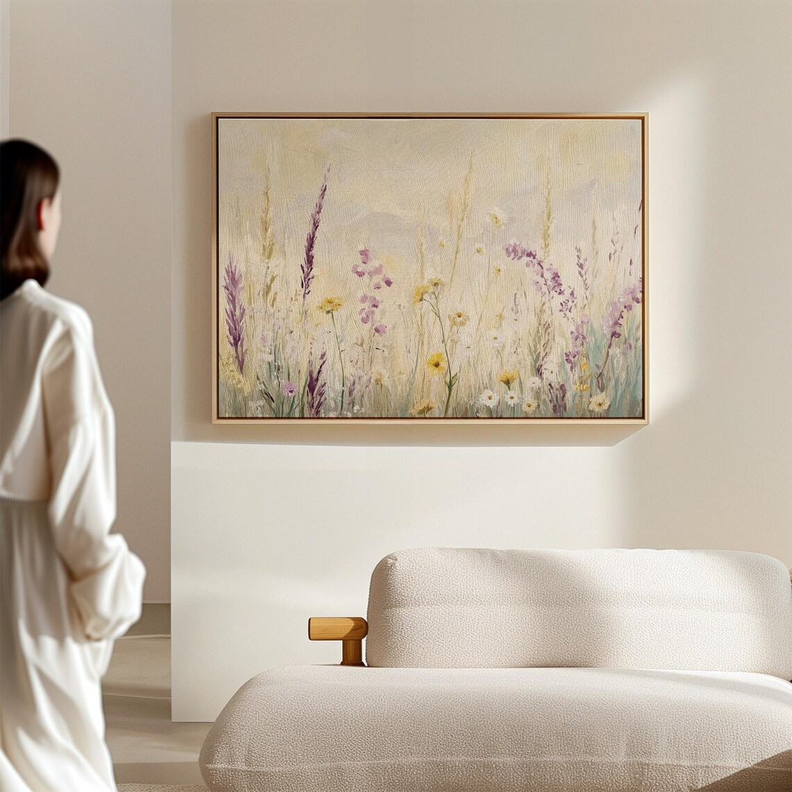 Pastel Wildflower Meadow Purple Lupines Soft Botanical Poster - Image 7