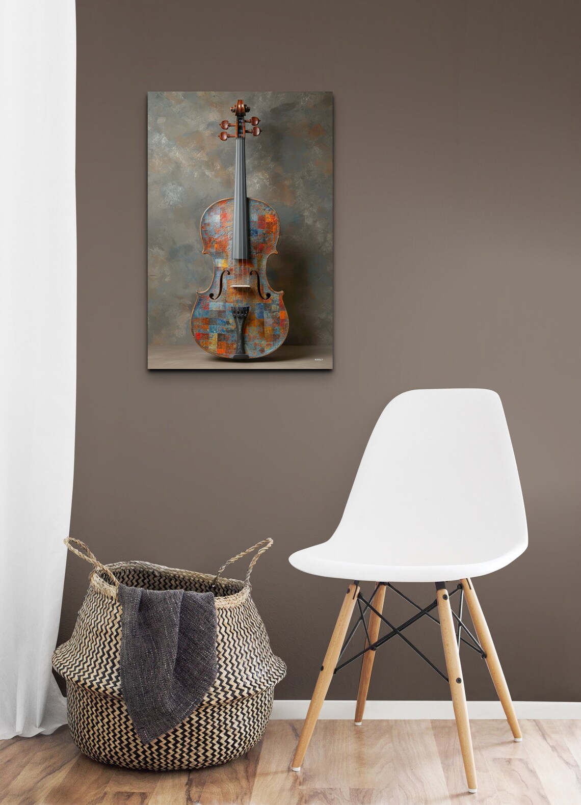 Violin Music Studio Decor Wall Art Print - Image 4