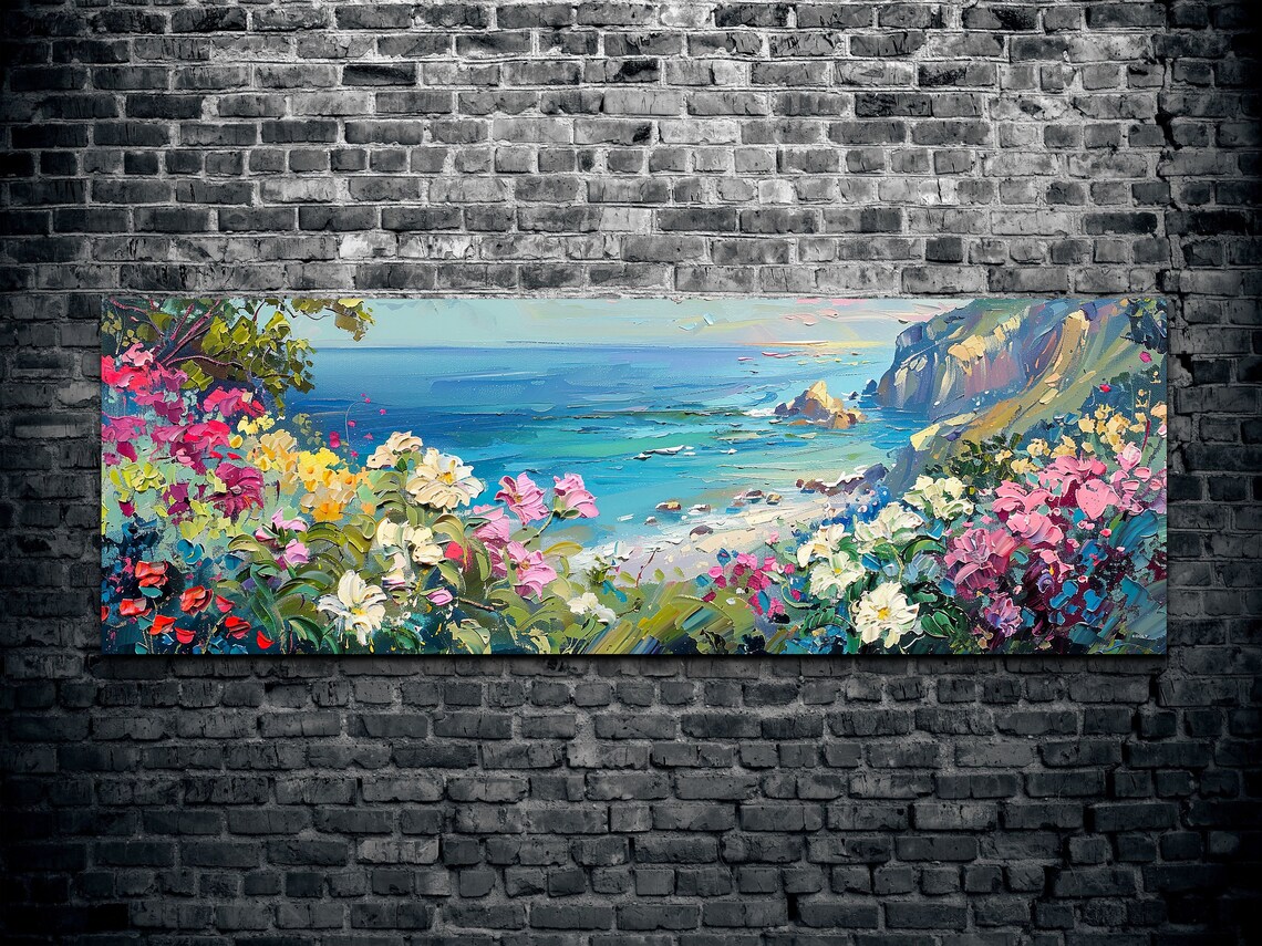 California Beach Flower Botanical Wall Art Print - Image 2
