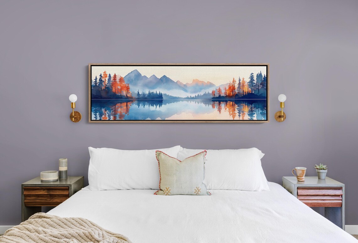 Blue Ridge Mountains Reflection, Tranquil Sunrise Art Print - Image 4