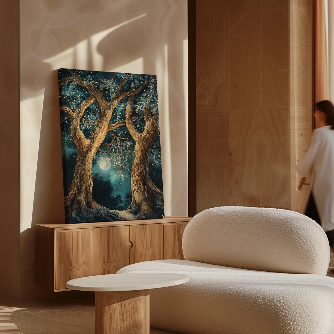 Majestic Enchanted Trees, Mystical Forest Art Print - Image 3