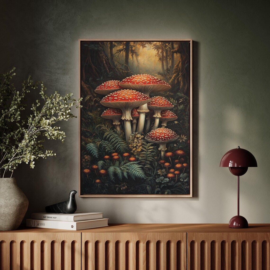 Enchanted Forest Fly Agaric Mushrooms, Rustic Decor - Image 7