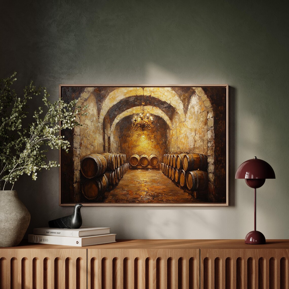 Rustic Wine Cellar, Vintage European Winery Decor - Image 5