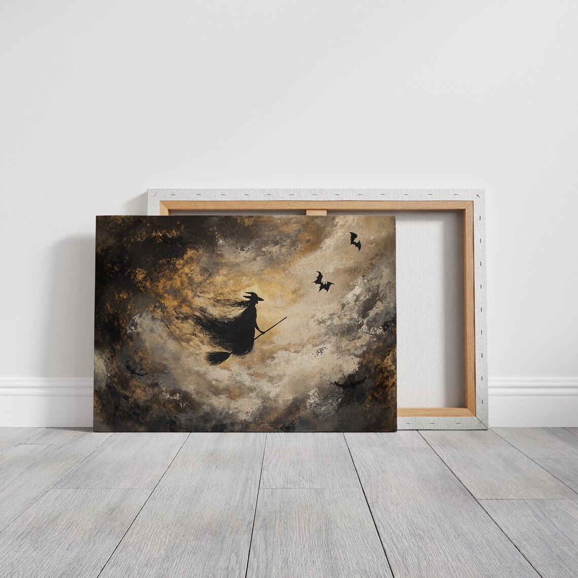 Halloween Witch Silhouette, Spooky Gothic Decor - Image 3