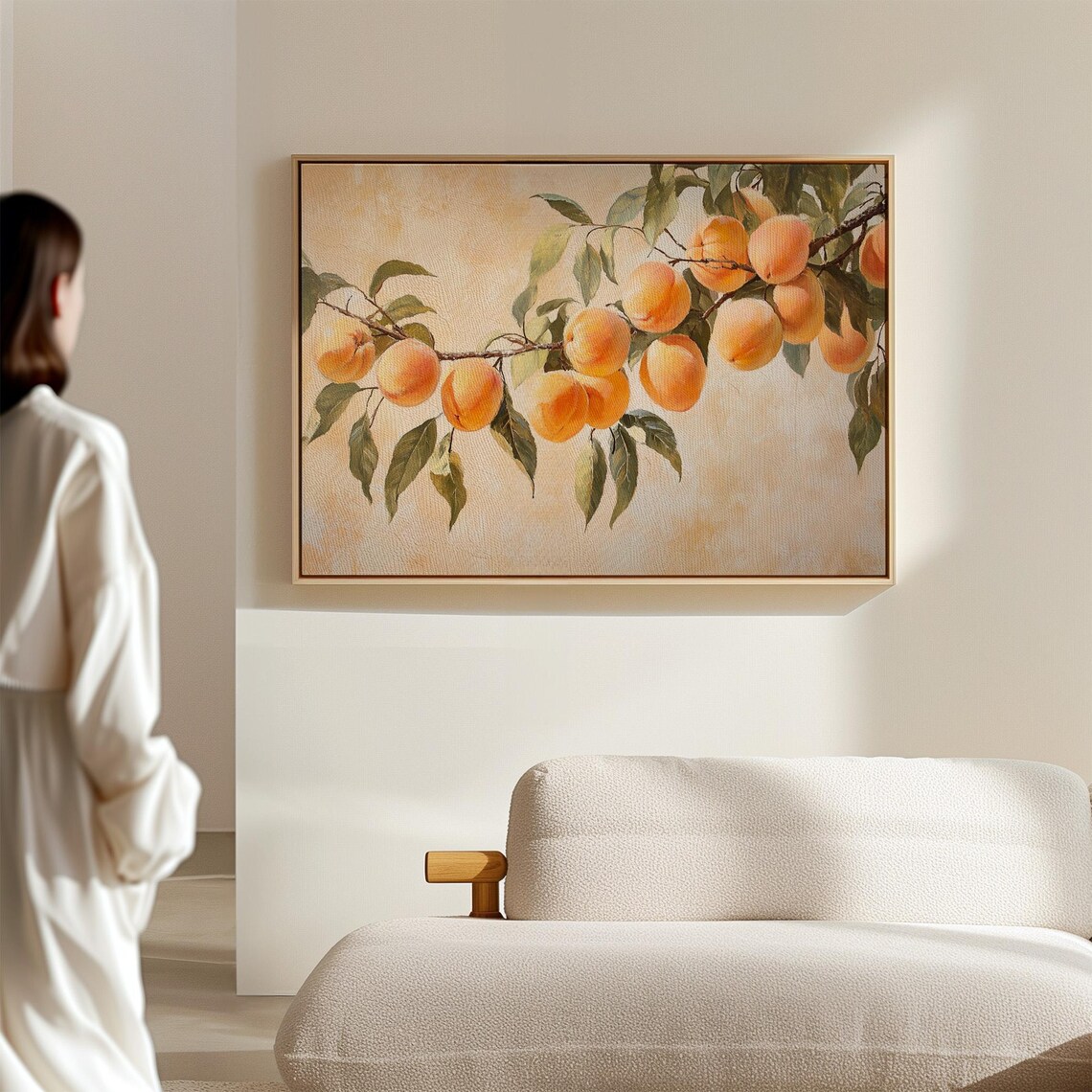 Peach Branch Art, Rustic Farmhouse Kitchen Decor - Image 5