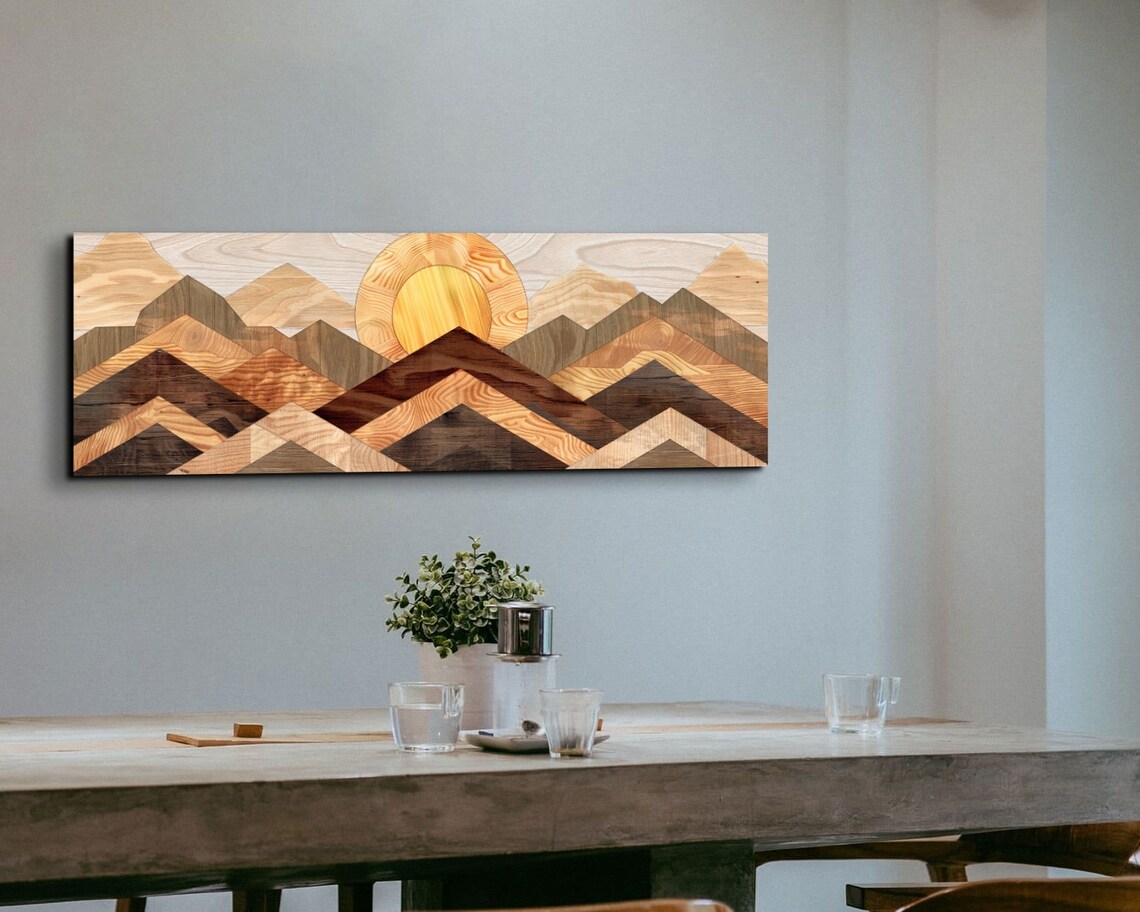 Western Mountain Range, Panoramic Landscape Print - Image 3