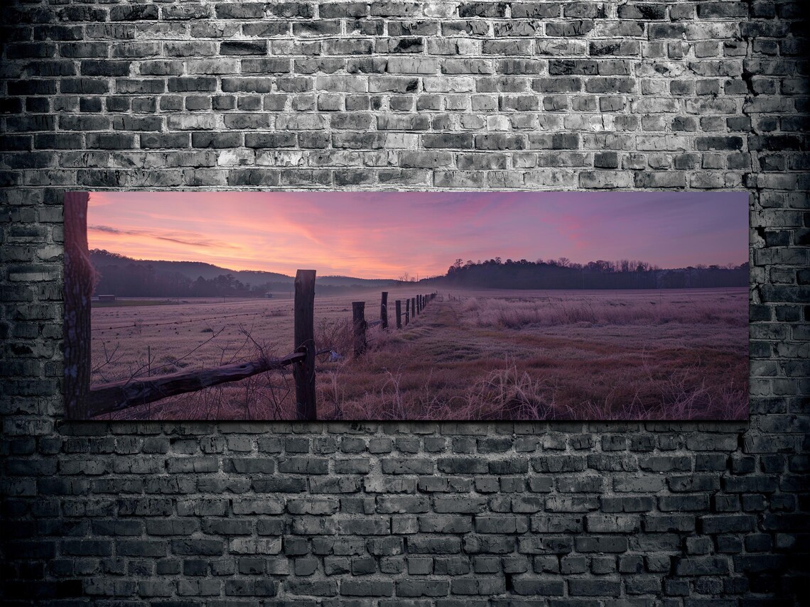 Rustic Countryside Ranch Art Print, Farm Landscape - Image 2
