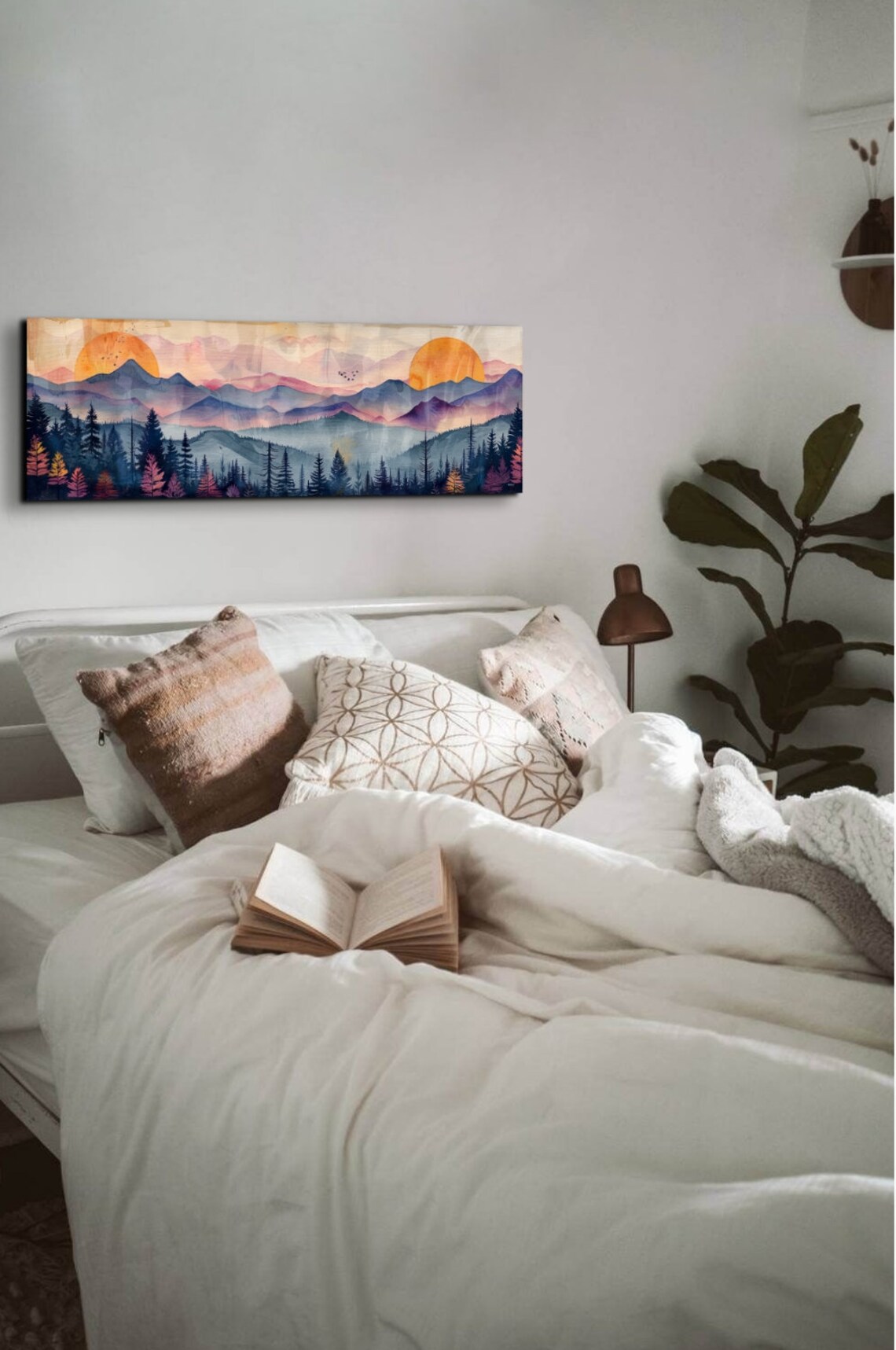 Adirondack Mountains Mid-Century Modern Landscape - Image 7