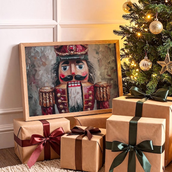 Nutcracker Christmas Soldier Vintage Art Print