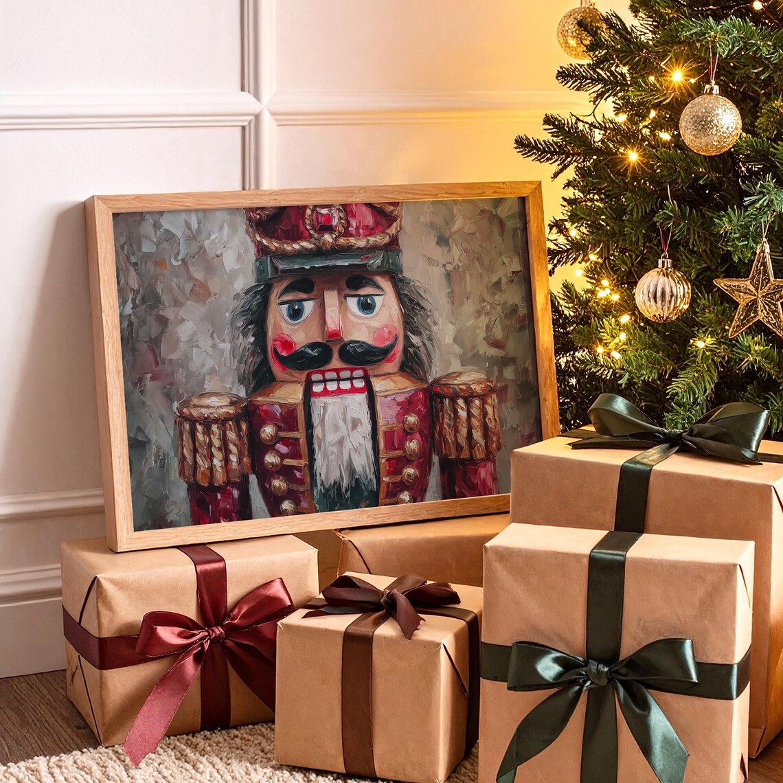 Nutcracker Christmas Soldier Vintage Art Print