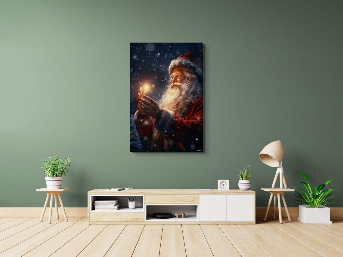 Magical Santa Christmas Art Print, Holiday Decor - Image 6