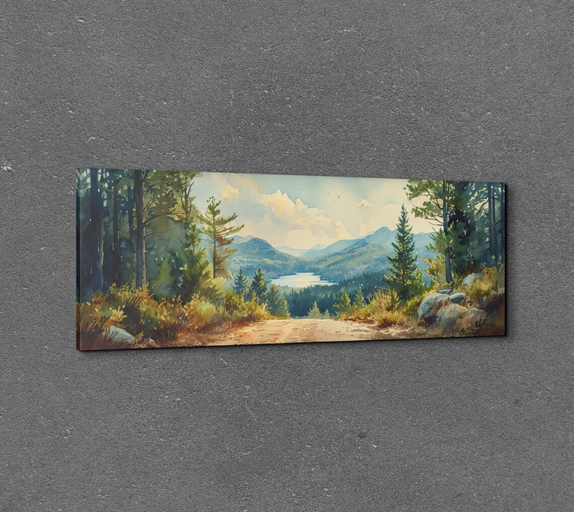 Acadia National Park, Mid-Century Modern Landscape Art Print - Image 3