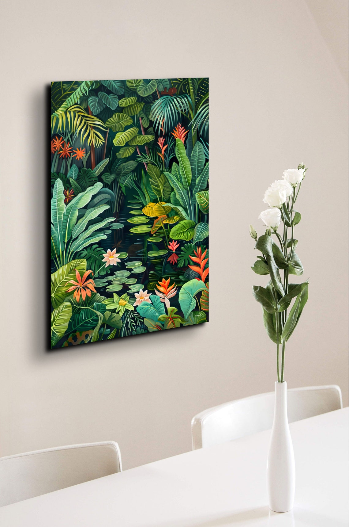 Tropical Jungle Abstract Art Print - Image 4