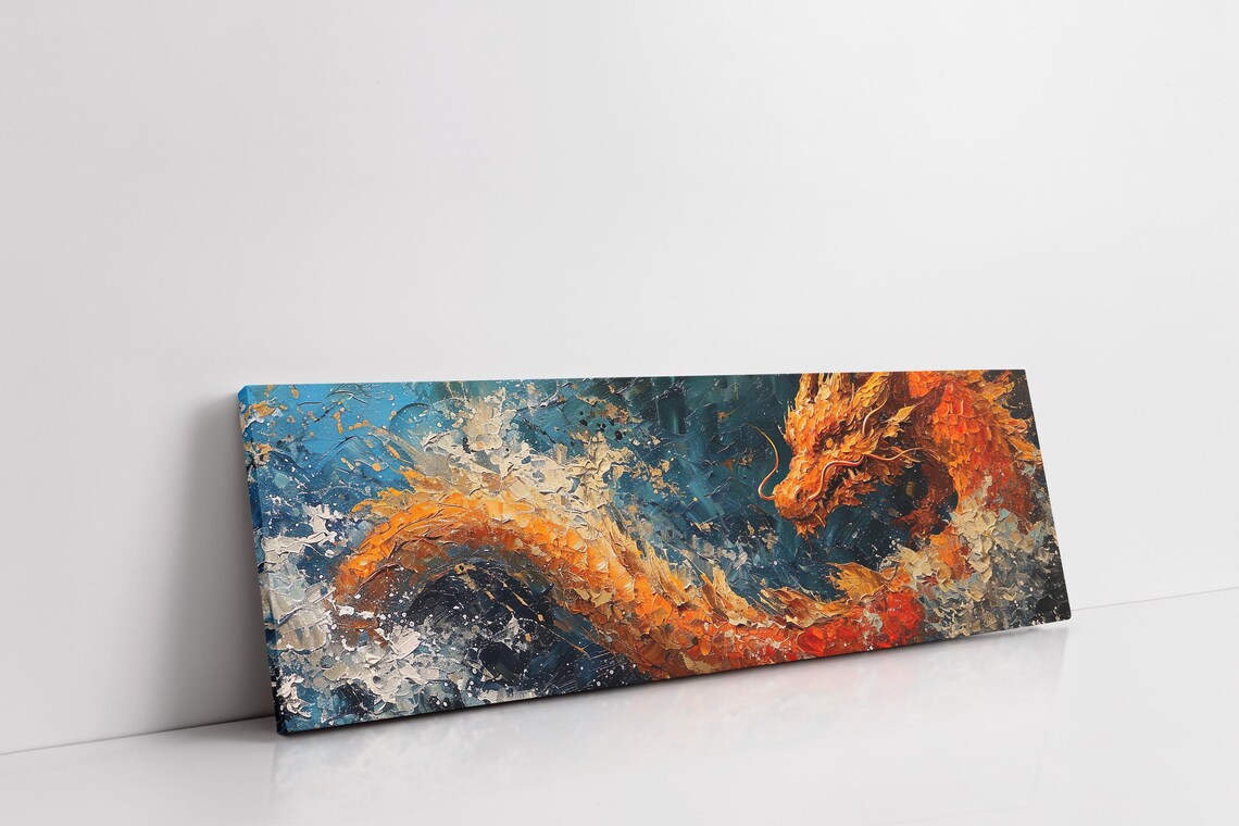 Panoramic Dragon Fantasy Wall Art, Office Poster - Image 7