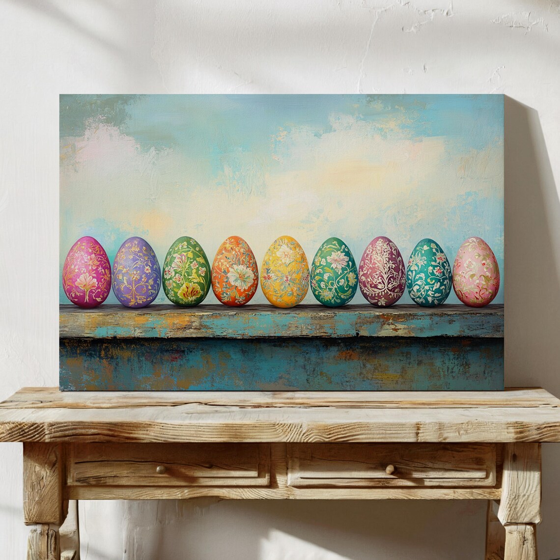Floral Easter Eggs Art Print, Spring Wall Decor - Image 6