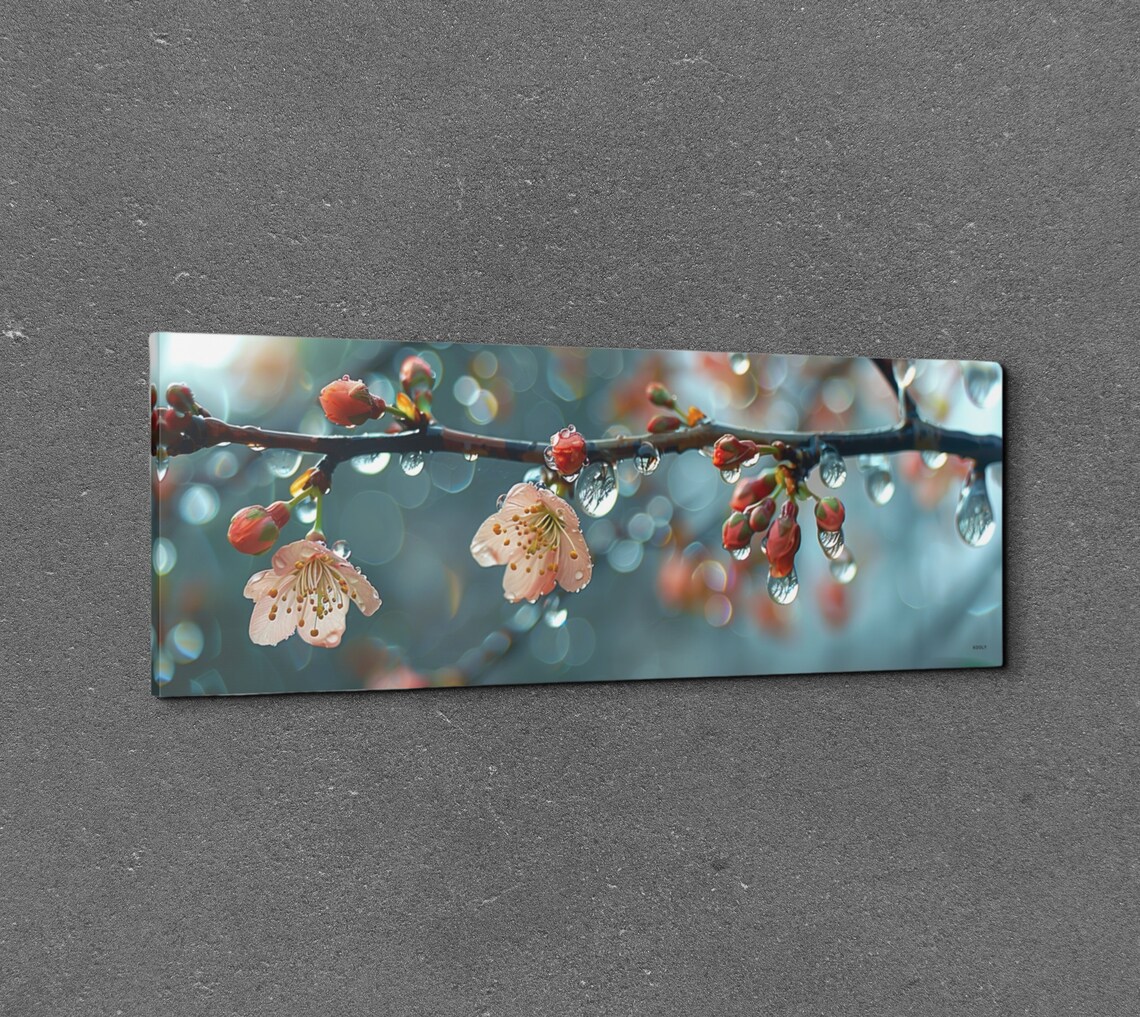 Spring Rain Drops Nature Art Print, Modern Decor - Image 7