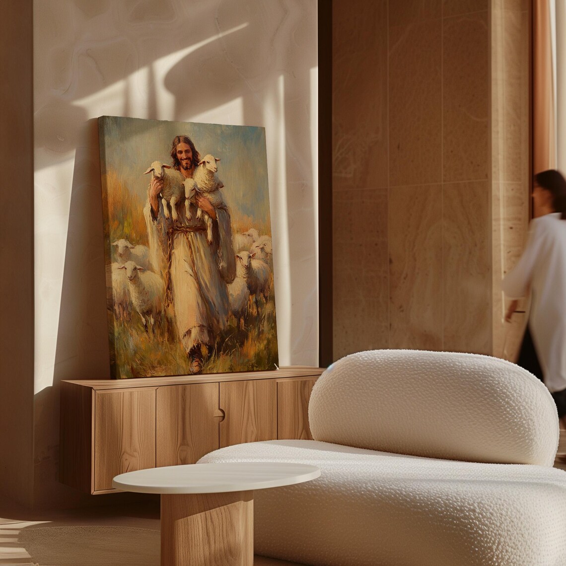 Jesus The Good Shepherd, Inspirational Christian Art - Image 6