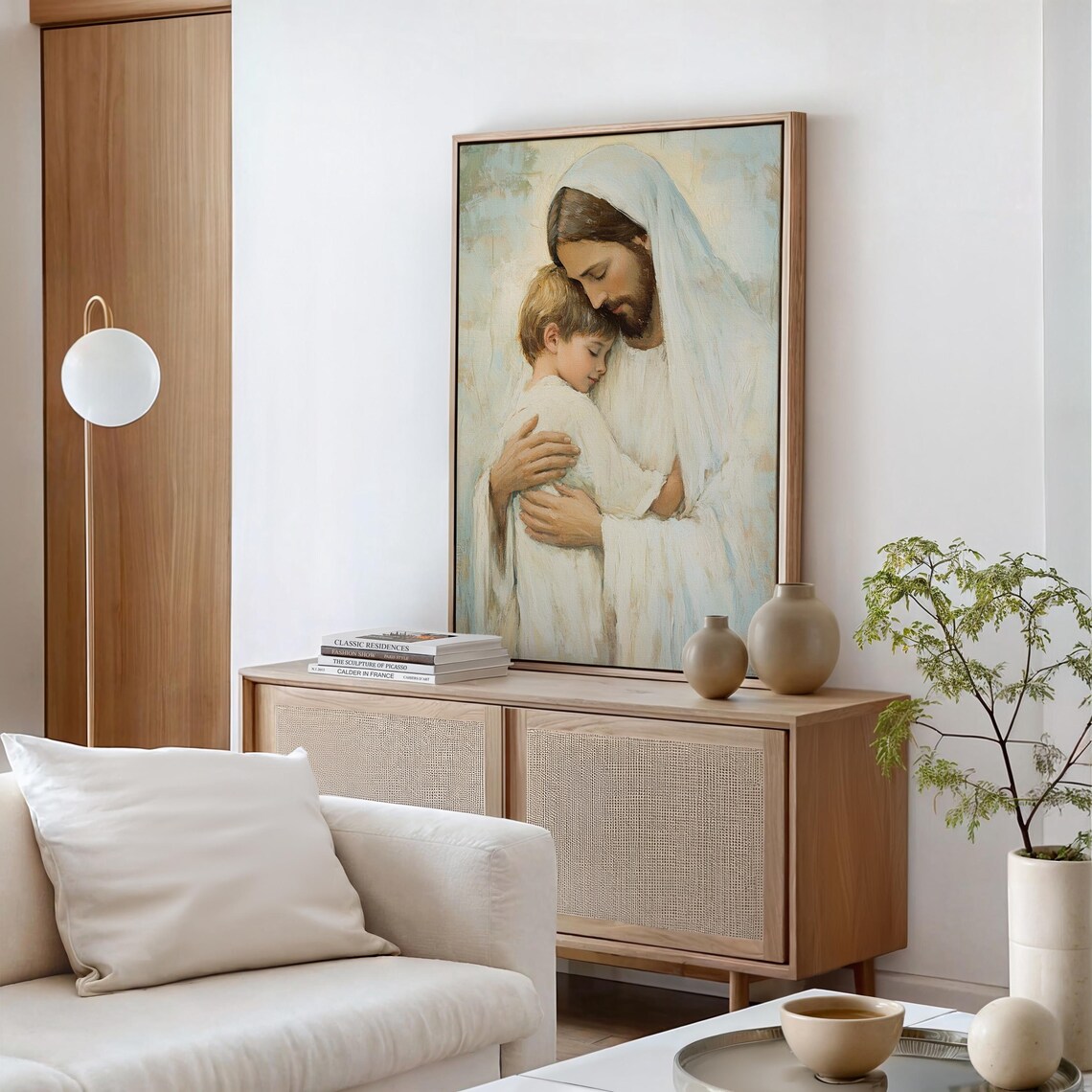 Jesus Hugging Child, Christian Inspirational Art - Image 6