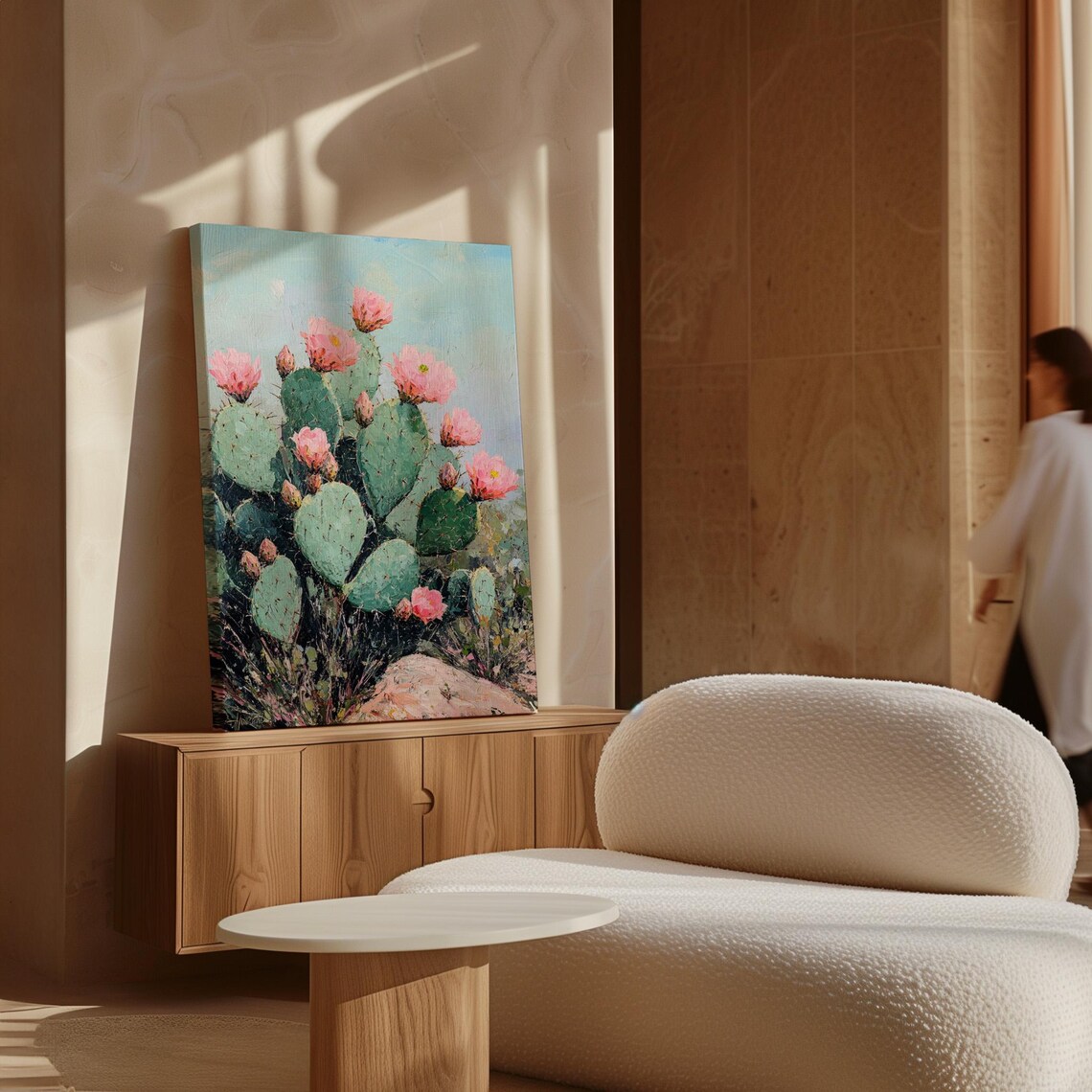 Cactus Bloom Art Print, Southwest Nature Decor - Image 6