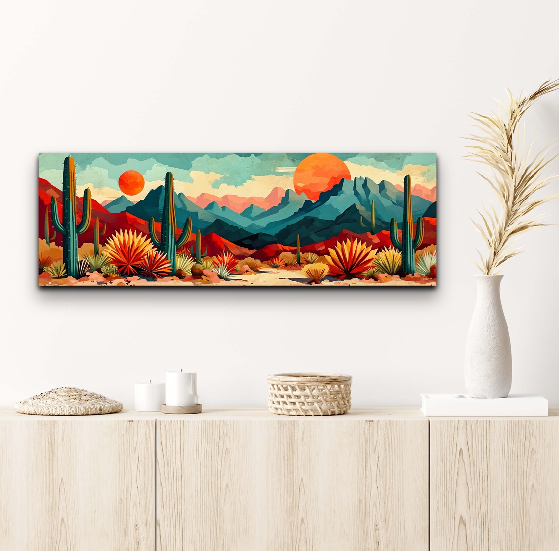 Panoramic Arizona Mid-Century Modern Art Print - Image 7