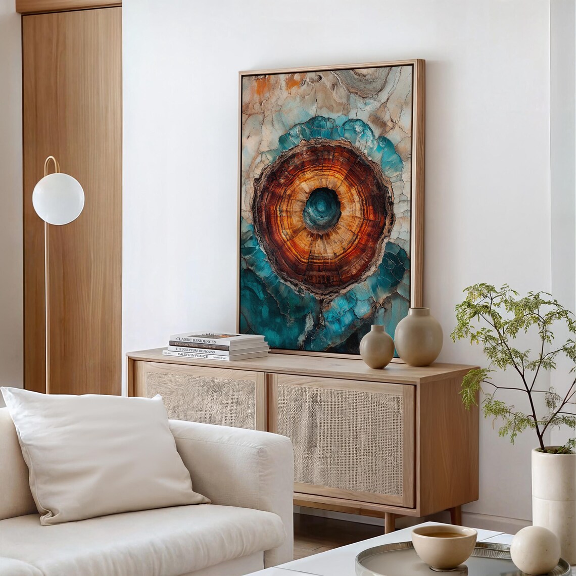 Petrified Wood Abstract Fossilized Texture Art Print - Image 2