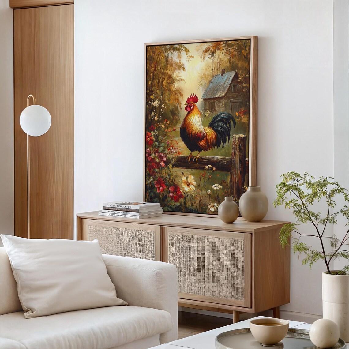Rustic Rooster Vintage Farmhouse Art Print - Image 6