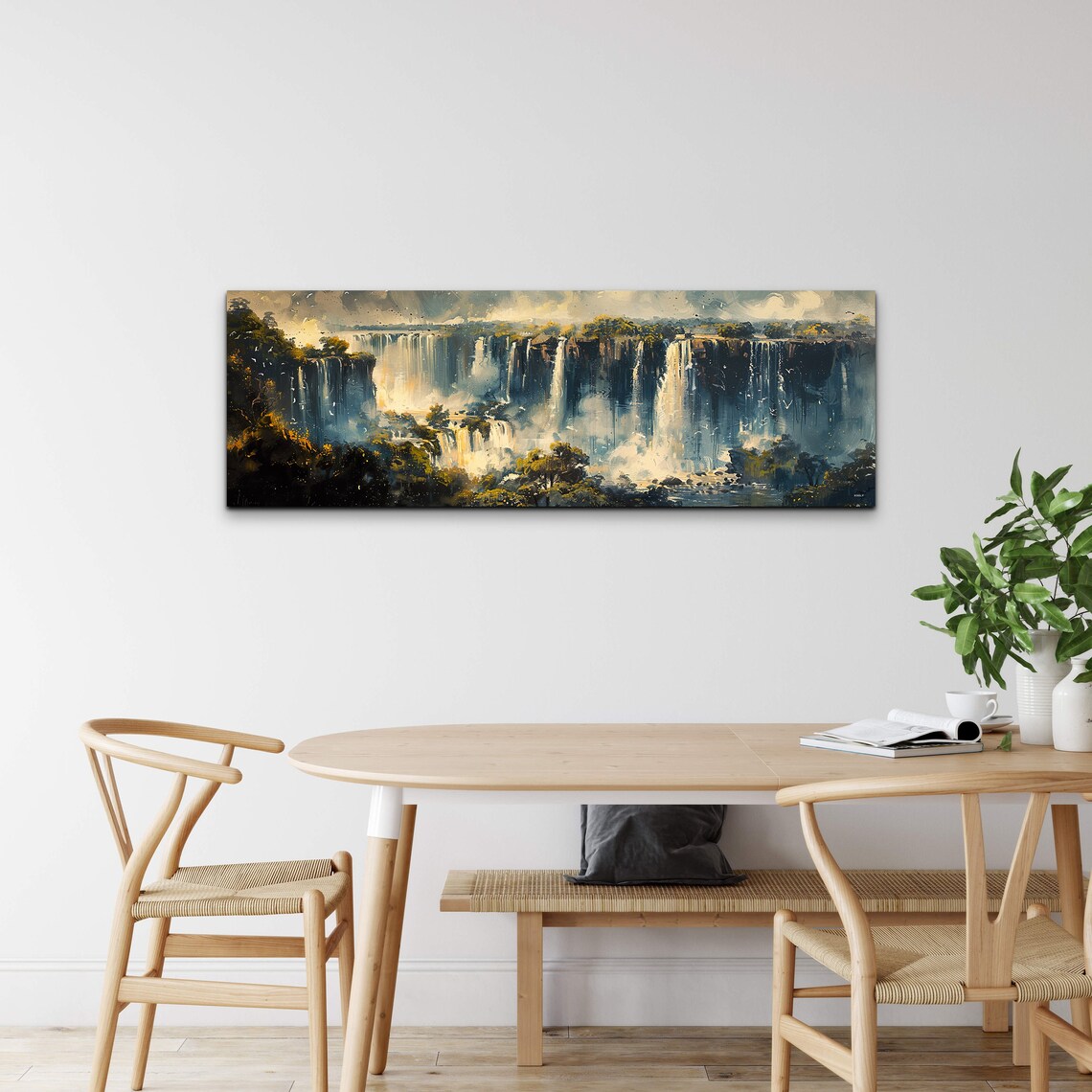 Iguazu Falls Mid-Century Modern Panoramic Art Print - Image 4