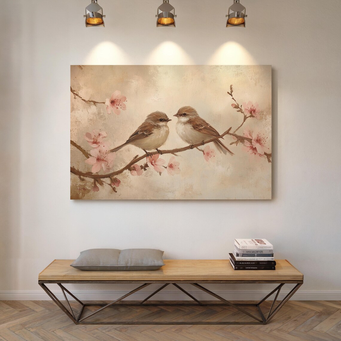 Romantic Sparrow Couple, Nature Inspired Art Print - Image 7