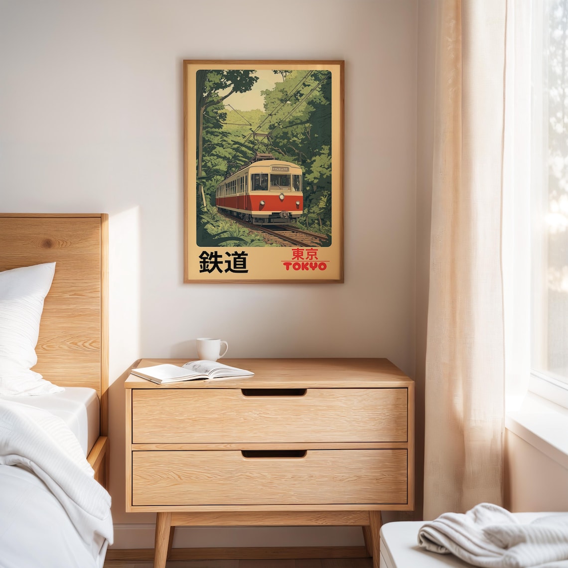 Retro Tokyo Railway Travel Poster, Vintage Japan - Image 2