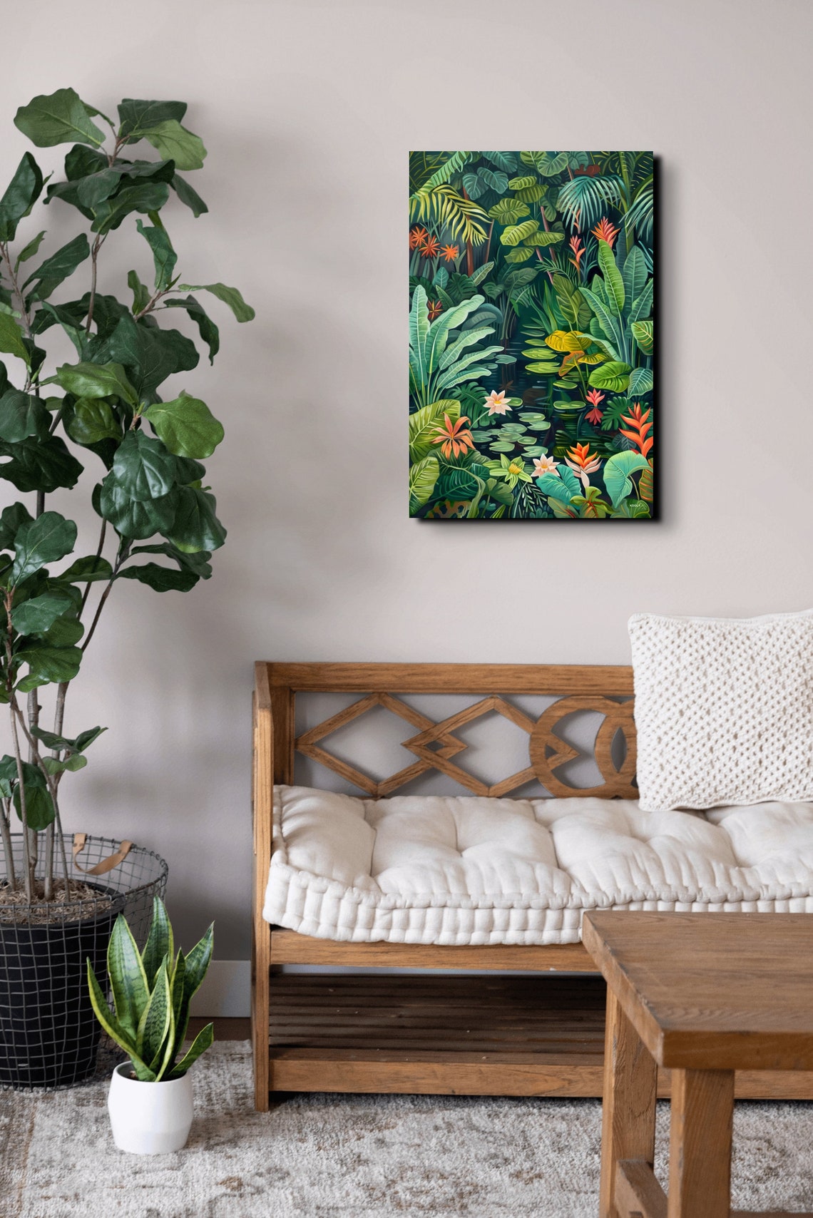 Tropical Jungle Abstract Art Print - Image 7