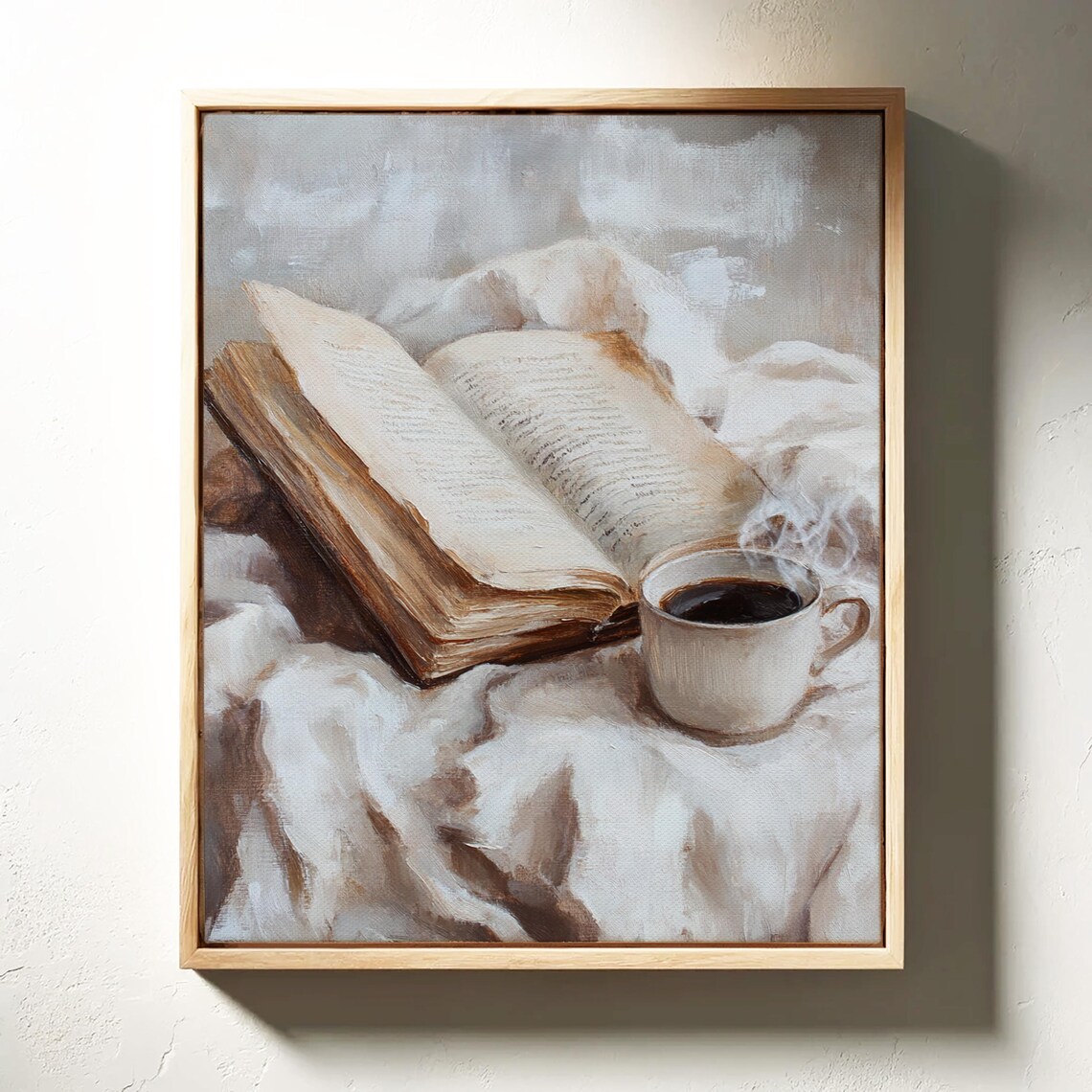 Reading Nook Open Book And Coffee Cup Art Print - Image 5