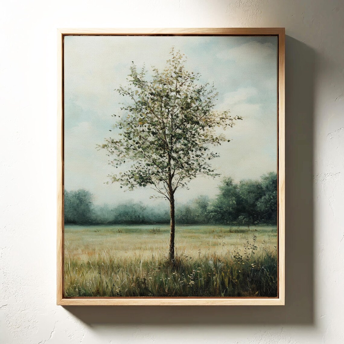 Solitary Tree, Minimalist Nature Landscape Art Print - Image 4