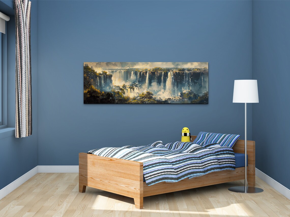Iguazu Falls Mid-Century Modern Panoramic Art Print - Image 6